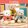 Cute Teddy Bear Plush Toy With Removable Cream-colored Clothes Perfect Birthday Gift