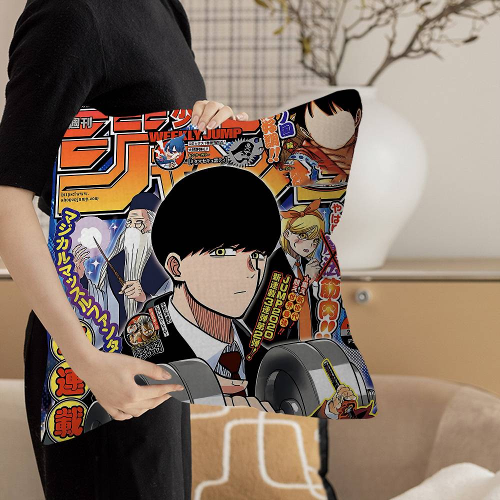 Mashle Magic And Muscles Mash Anime Pillow Cover Design Cushion Cover Decor Holiday Decorati