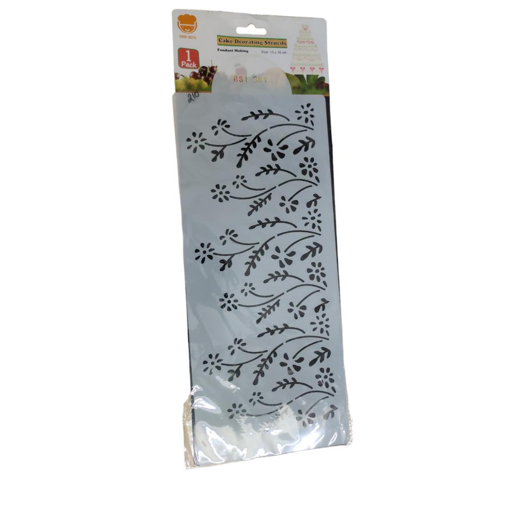 @ Plastic Stencil For Cake Decorating Flower Design H316 UKR735_60%OFF