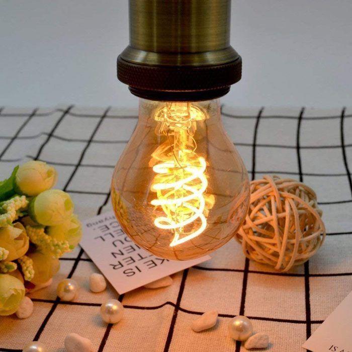 LED Bulb - NETTLIFE - Edison A60 - E27 - 4 W - Warm White 2200K - Pack of 3