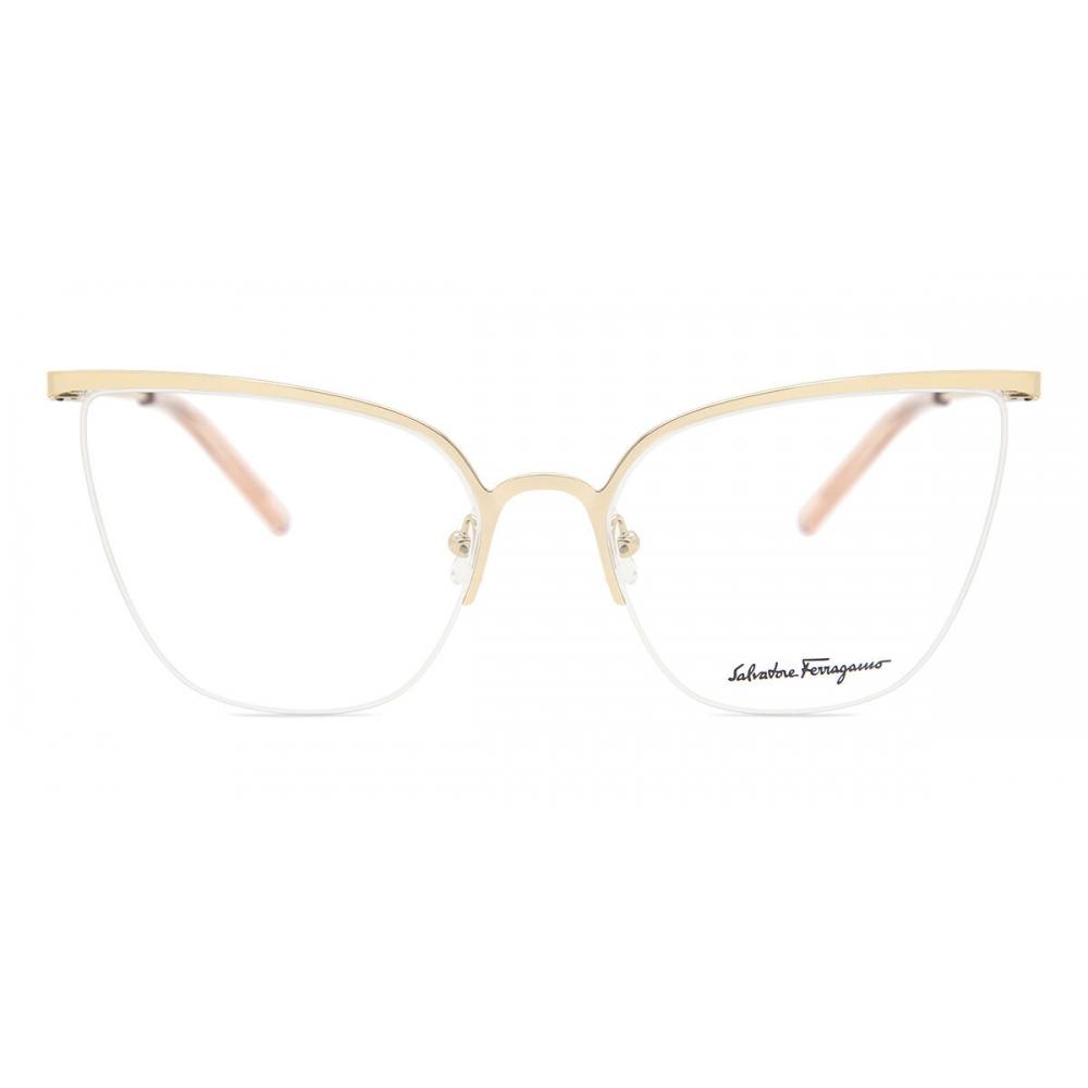 

Salvatore Ferragamo Sf 2197 717 Women Eyeglasses Shiny Gold/57