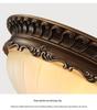 European Style Eye Protection Ceiling Light for Bedroom, Living Room, Balcony, and Entrance - French Retro Round Fixture
