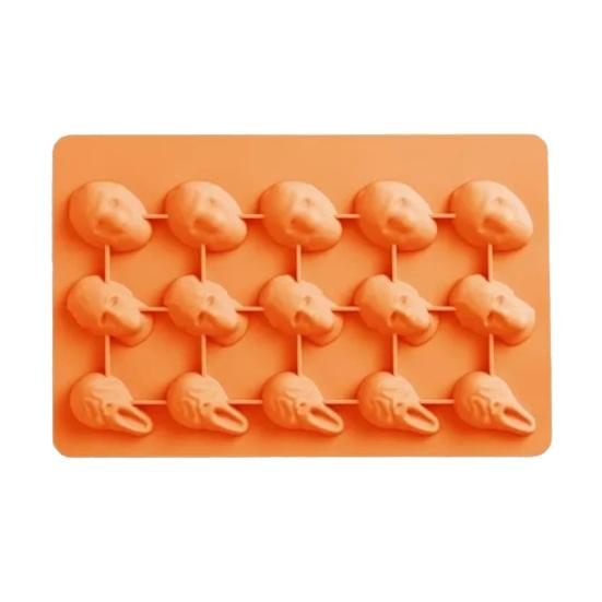 Silicone Baking Mold 3D Skull Scary Movie Characters Chocolate Candy Molds Homemade Prank Mold Halloween Party Decoration