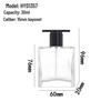 Transparent Glass Perfume Spray Bottle - Empty Sample Dispensing Bottle for Cosmetics