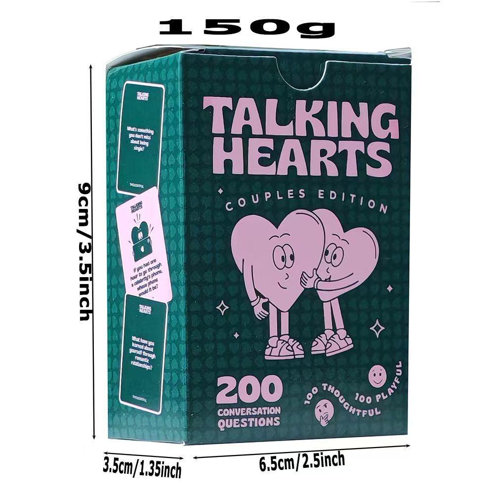 Talking Hearts Couples Edition Paper Card Game For Romantic Date Nights