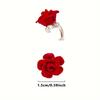 10pcs Resin Hair Clip Rose Hair Buckle Fashion Korean Headwear Accessories  Valentine's Day