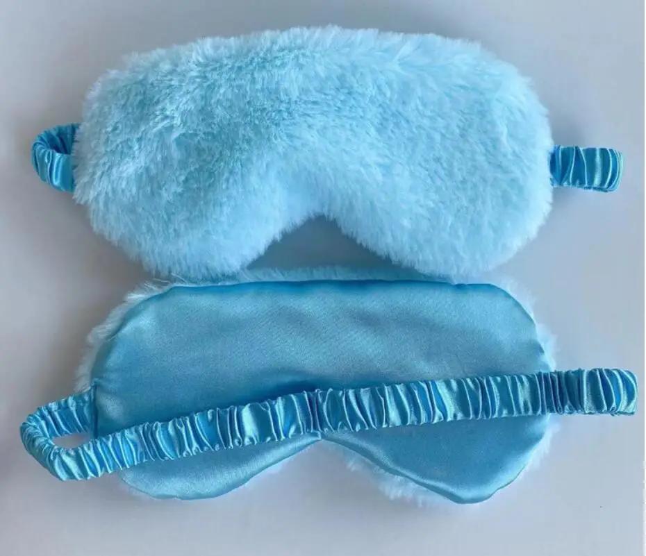 Durable And Safe Sleeping Mask Sleeping Blindfold Soft Plush Eye Masks Cute Love Cloud Eye Cover Plush Mask Eyepatch Nap Health Eye Cover