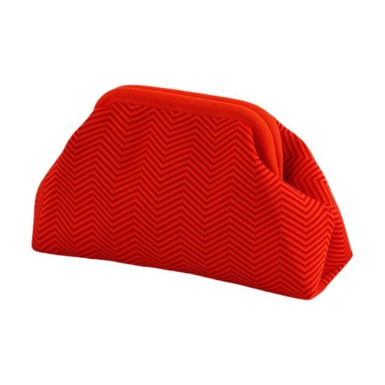 Dámská psací taška s pruhovaným potiskem, barevně sladěný tvar knedlíku, velká kapacita, léto