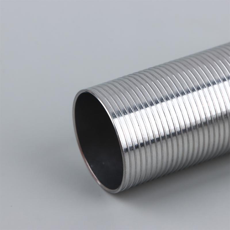 Cnc Advanced Stainless Steel Ribbed Heat Dissipation Cylinder For Airsoft Ver.2 Gearbox 80%/70%/60%/50% Sport Toy