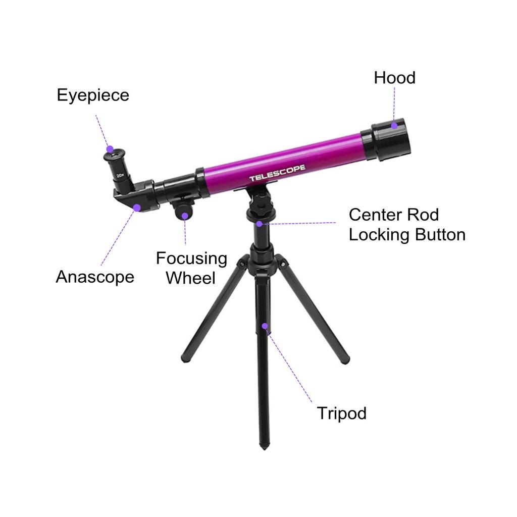Professional Astronomical Telescope With Tripod Outdoor Monocular Zoom Telescope Spotting Scope for Educational Children Toys ABS