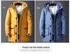 Youth Hooded Cotton-Padded Jacket: Men's Mid-Length Casual College Style Workwear, Cold-Resistant School Uniform