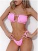 Bikini-Tanga-Micro-Zweiteiler rosa Tanga gebunden - L Bikini-Tanga-Micro-Zweiteiler rosa Tanga gebunden - L