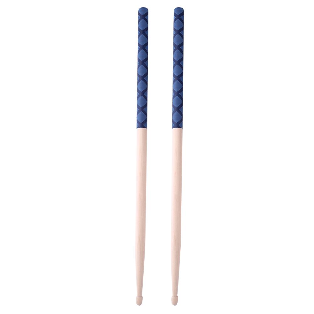 1 Pair Drum Sticks Classic Delicate Solid Lightweight Drum Sticks Musical Aparts 5A Size Maple Wood Drumsticks синий