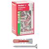 Vis avec cheville de plastique - FISCHER - Duo Power 8S - Deux composants - Boîte 50 pièces