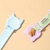 Dispenser per Snack per Gatti Facile da Spremere - Manico Lungo Alimentatore Umido Leccabile per Gatti, Cucchiaio in Plastica Resistente per Snack per Animali Domestici, Strumento di Alimentazione