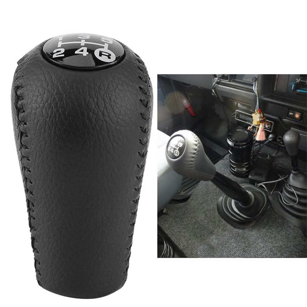 5 Speed Leather Gear Shift Knob For Toyota 4Runner Hilux Prado For 3350420120-C0