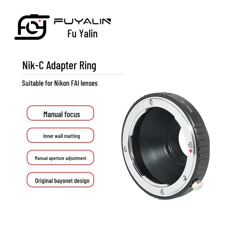NIK-C Lens Adapter Ring for Nikon Lens to C-Mount Cinema Camera Yes