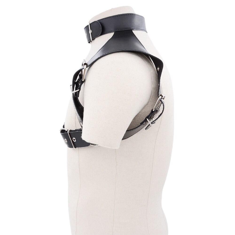 Men Bondage Leather Top Vests Sexy Clothes Costume Fetish   Cospaly Sissy Lingerie for Men Body Harness BDSM