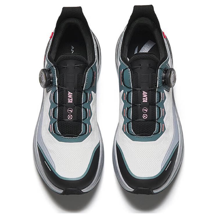 Anta Comfortable Versatile Fashionable Non-Slip Rebound Support Low-Top Short Distance Running Shoes Men Sneakers Gray Green Black 112515502-1