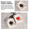 European Poker Ashtray Red Heart A Creative Porcelain Ashtray Fashion Trend Household Merchandises Desk Cleaning Household Items