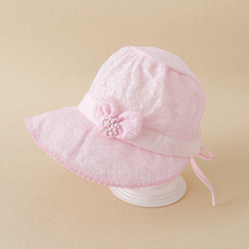 Girls' Lace Princess Sun Hat - Cute & Adorable Wide Brim for Spring/Summer
