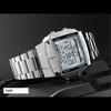   1381 Men Analog Digital Watch Fashion Casual Sports Wristwatch 2 Time 5 Alarm 3  Waterproof Stainless Steel Strap Backlight Multifunctional Wa