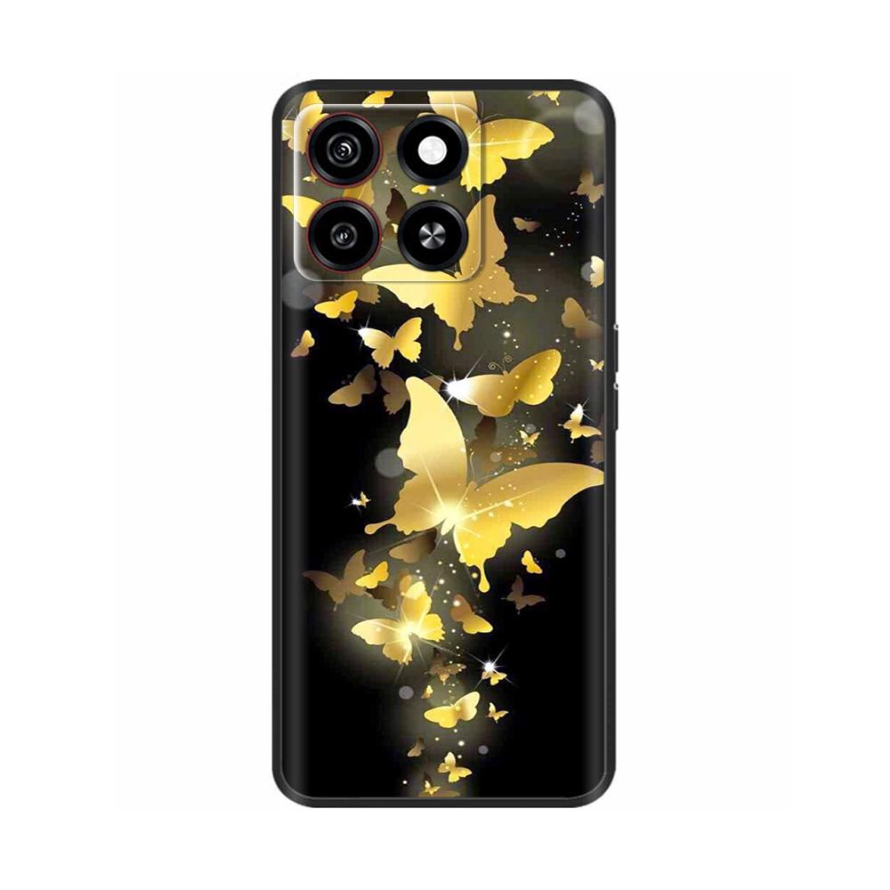 For ZTE Blade A35 Case For ZTE Blade A55 Cover Fashion Flower Slim Soft Silicone Phone Cases for ZTE A35 A 35 Fundas TPU Coque