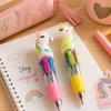 Lot de 4 Mini Stylos Licorne 10 cm – Stylos Bille Rétractables Fantaisie Enfant, 4 Modèles