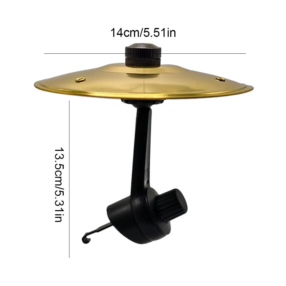 Car Crash Cymbal Air Vent Mini Drum Easy Clip-On Mini Cymbal Suitable for All Types of Vehicles Decor for Music Lovers Car Vent