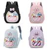Adorable Cat Graphic Backpack For Students Featuring Large Capacity And Waterproof Nylon Fabric