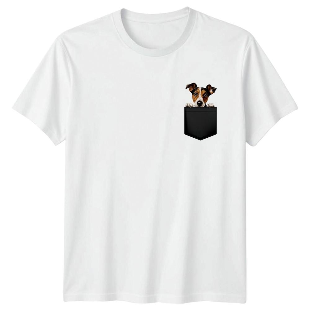 Pocket Dog Terrier Animals Unisexs TShirt Unisexs Tee Graphic Unisex Top