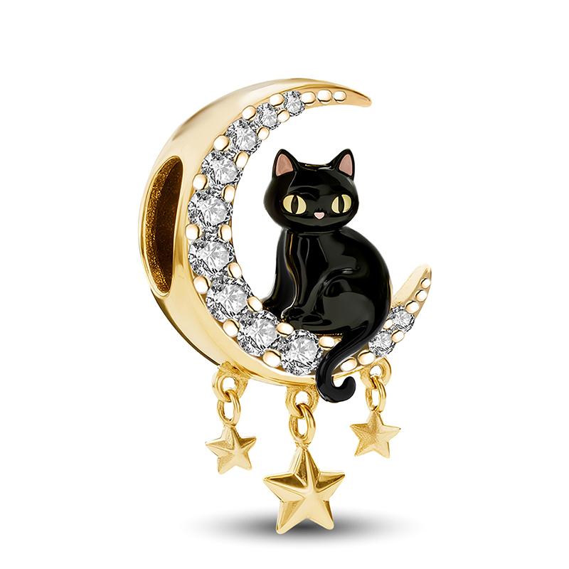 925 Silver Plated Cute Love Heart Firefly Golden Series Charms Bead For DIY Bracelet Necklace Making High Quality Jewelry Gift