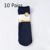 10 Pairs of Men's Summer Thin Wear Resistant Breathable Anti Hook Silk Tube Socks