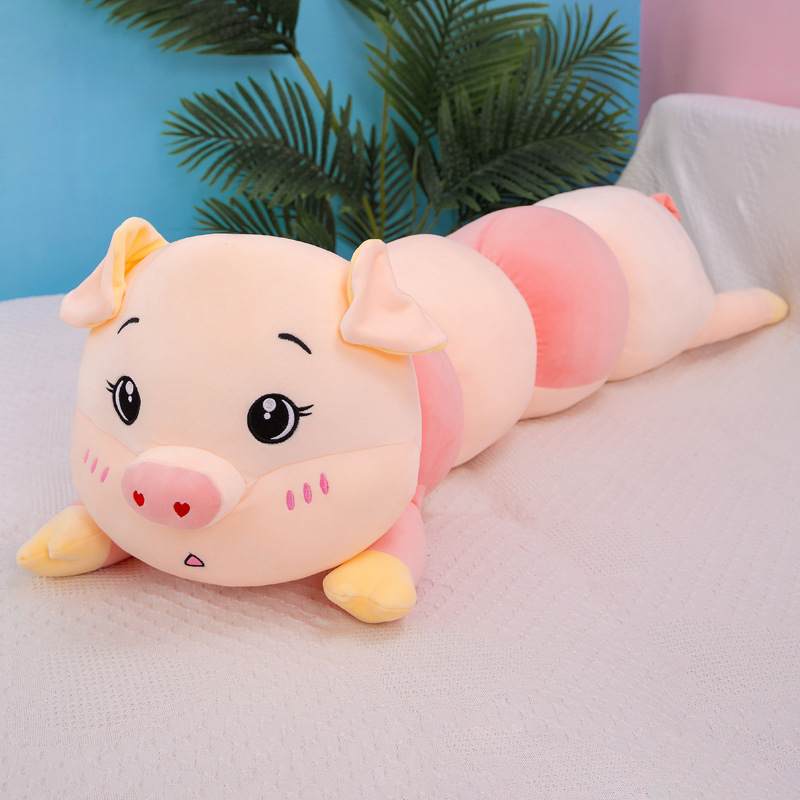 

Creative Pig Long Plush Toy Doll Throw Pillow Loveliness Comfortable And Soft Open Eye ,60cm/23.62in