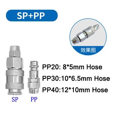 Pneumatic European Connector EU Standard Fittings For Compressor Male and Female Thread Quick Release Coupling Air Hose Fitting
