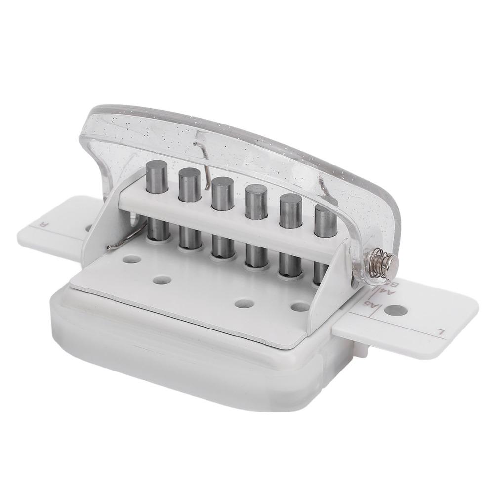 ABS 6 Hole Paper Punch Mini Size Binding Machine DIY Paper Puncher Office