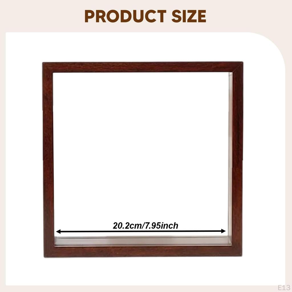 Ramka na pamiątki podróżne z przezroczystym etui dwustronnym na pamiątki, rękodzieło, dzieła sztuki