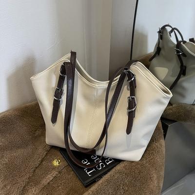 Retro-Tasche für Damen 2024, neu in diesem Jahr, beliebte Einkaufstasche mit großer Kapazität, lässige Pendlertasche für Herbst und Winter