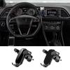 Supporto Universale per Cellulare da Auto a Gravità per Seat Leon Ibiza Alhambra Exeo Altea Arona Ateca Mii Clip per Bocchetta d'Aria Accessori di Montaggio