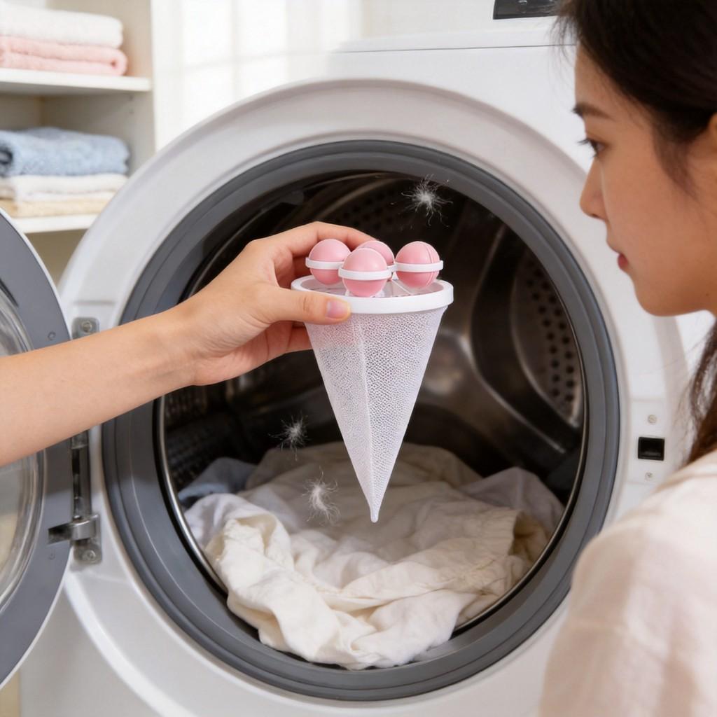 Laundry Ball With Polyester Material For Deep Cleaning And Hair Removal For Home Use