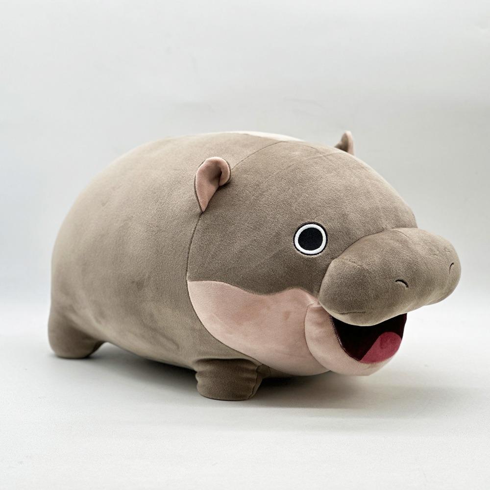 Soft Moo Deng Plush Toys Hugable Pygmy Hippo Plushie Toy Moo Deng Hippo Plush  Home Toy Decoration