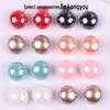 12mm Round Half-Face Steamed Bun Beads for DIY Crocs, Earrings, Hair Clips, and Jewelry Accessories.