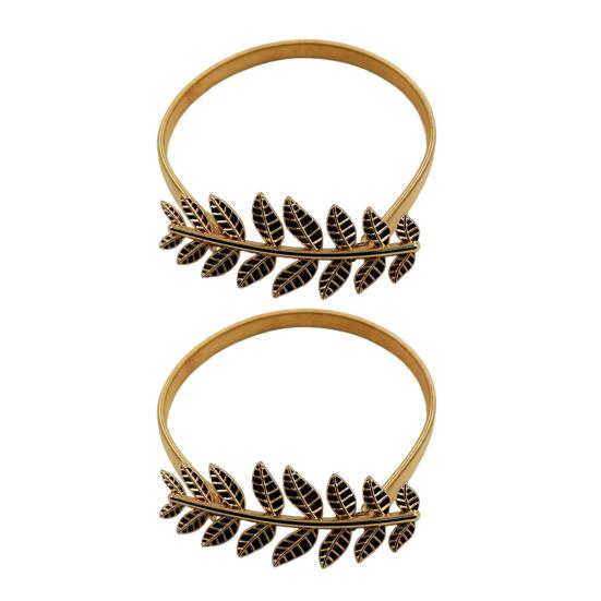 

1 Pair Spring Curtain Tieback Metal Carved Elk Peacock Leaf Leaf золотистый