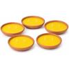 Lote de 5 Velas de Citronela en Maceta de Barro 13 cm con 2 Mechas – Terraza, Jardín yamp; Balcón