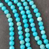 Beautiful Mint Blue Magnesite Turquoise Beads, Round Stone Beads, Loose Beads, 6MM 8MM 10MM Size Beads, 14-15 inch Strand Beads.