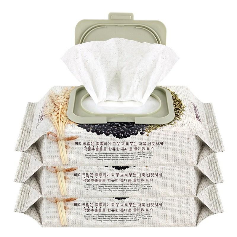Mediflower Granola Deep Cleansing Tissues, 100 wipes, 3 pcs
