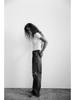 2025 Spring Women's High-Waist Ripped Denim Jeans: European & American Style
