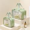 Waterproof Travel Makeup Case Large Capacity Wash Bag Simple Cartoon PVC Cosmetic Bag  Bathroom