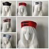 Chain Sweet Captain Hat Y2K Black Cosplay Sailor Hat Leather Buckle Sailor Hat  Festival Wear