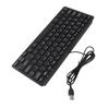 78 Keys   Thin   USB Wired Keyboard for Desktop Computer Laptop PC (Black)